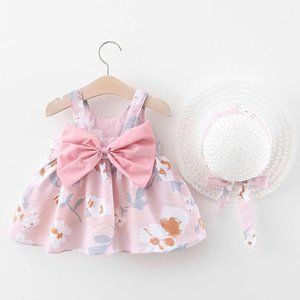 Bowknot Dress with Hat